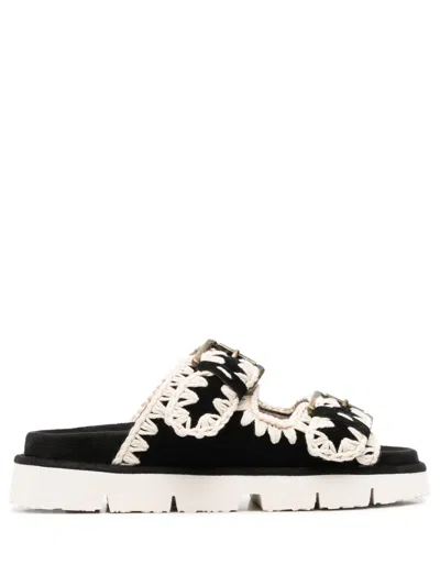 Mou Buckle Fastened Open-toe Sandals In Multi