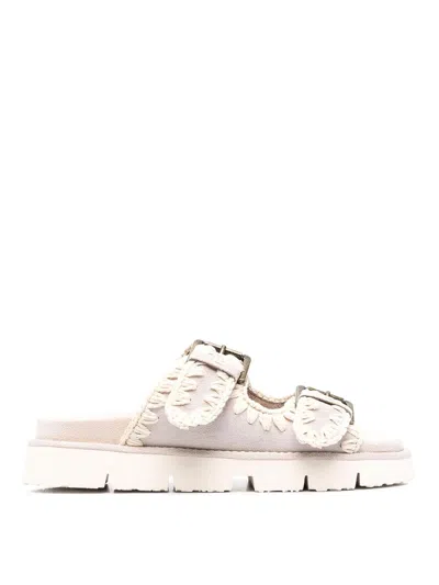 Mou New Bio With Buckles In Grau