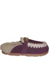 Mou Bio Slide Mules In Purple