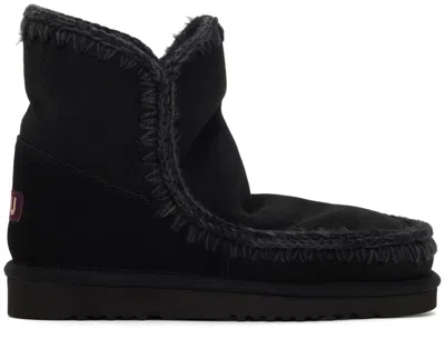 Mou Black 18 Boots In Bkbk Black