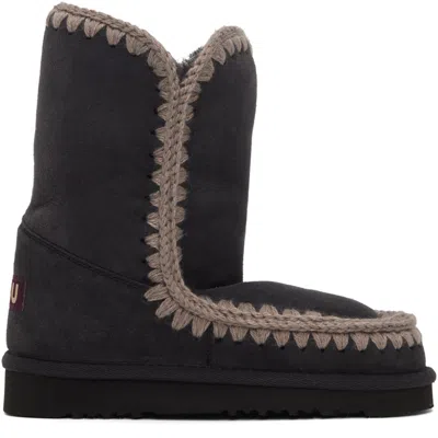 Mou Black 24 Boots In Offb Offblack
