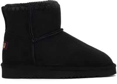 Mou Black Classic Boots In Bkbk Black