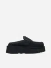 Mou Eskimo Platform Slipper-mule In Black Suede