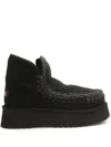 Mou Black Mini Eskimo Boots In Black
