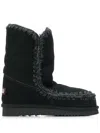 Mou Eskimo 24 Low Heels Ankle Boots In Black