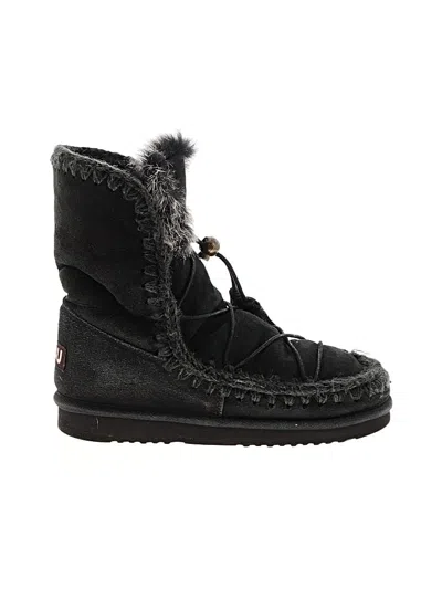 Pre-owned Mou Boots In Black
