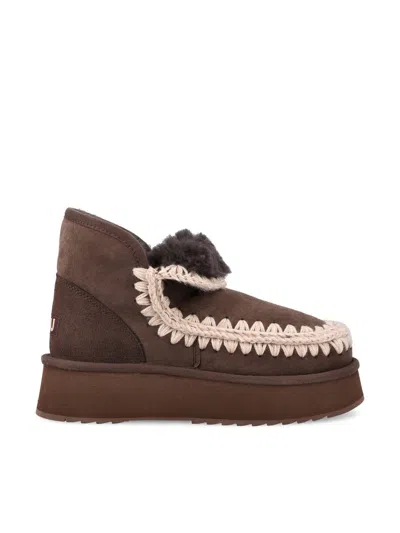 Mou Mini Eskimo Platform Boot In Brown