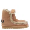 Mou Eskimo 18 Suede Embellished Boots In Brown
