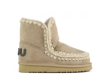 Mou Camel Beige Sheepskin Eskimo 18 In Brown