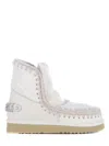 Mou Eskimo 18 Low Heels Ankle Boots In White