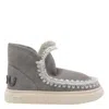 Mou Eskimo Bold Glitter Logo Sneakers In Gray