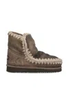 Mou Crochet-trim Boots In Gray