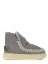 Mou Boots  Eskimo Bold Made Of Suede In Grey