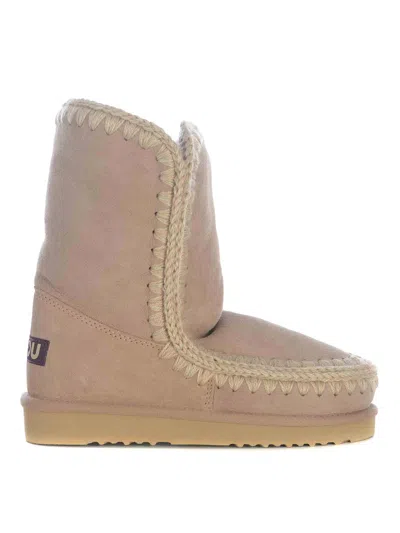 Mou Boots  Eskimo24 Made In Suede In Cammello