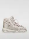 Mou Trainer 2 Scoobidoo Lace Ankle Boots In Beige