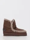 Mou Eskimo 18 Glitter Logo Booties In Brown