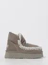 Mou Mini Eskimo Platform Booties In Gray