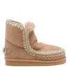 Mou Eskimo 18 Suede Embellished Boots In Neutral