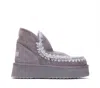 Mou Logo Eskimo Ankle Boots In New Grey