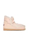 Mou Rose Beige Eskimo 18 Ankle Boots In Rose Beige
