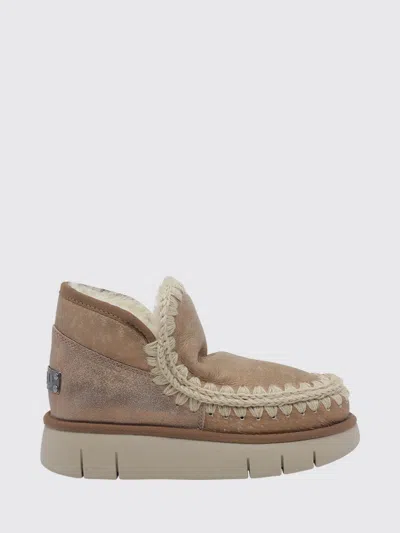 Mou Boots Woman Color Beige In Animal Print