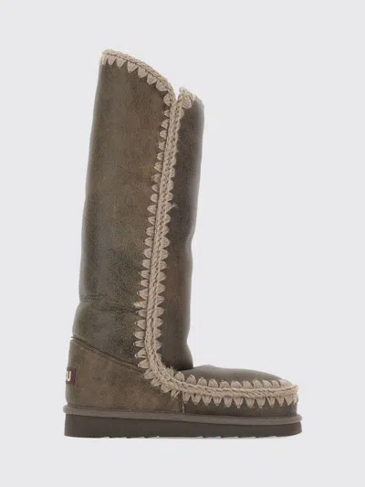 Mou Boots Woman Color Brown In Green