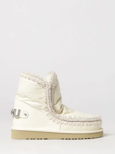 Mou Boots Woman Color White In Animal Print