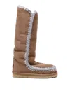 Mou Eskimo 40 Low Heels Boots In Beige