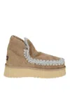 Mou Mini Eskimo Platform Ankle Boot In Neutral