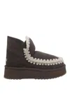 Mou Mini Eskimo Platform Boots In Gray