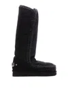 Mou Eskimo 40 Rhinestones Logo Boots In Negro