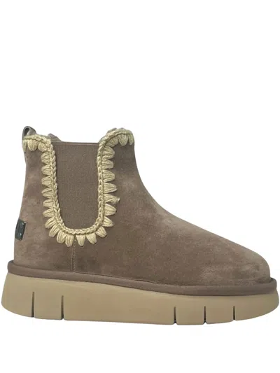 Mou Bounce Boots In Beige