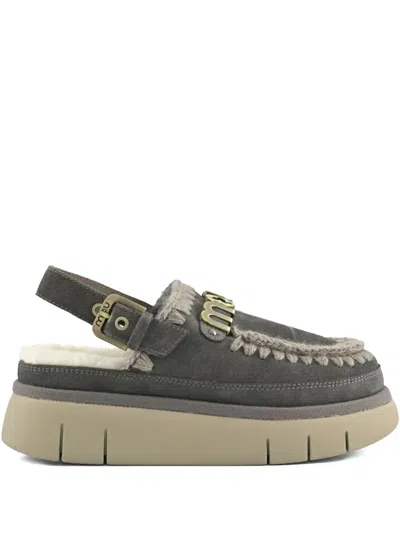 Mou Bounce Clog Back Strap Mules In Multi