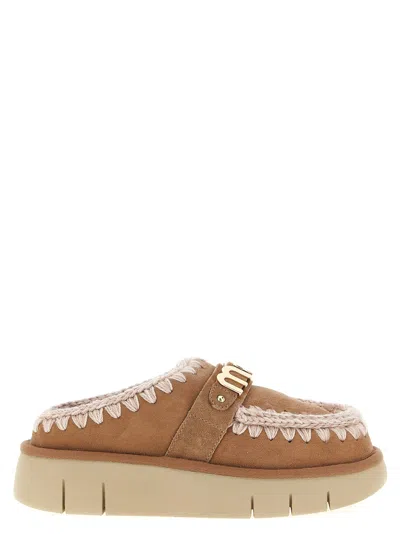 Mou Bounce Clog Flat Shoes Multicolor In Brown