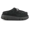 Mou Bounce Clog Metal Logo In Black In Black