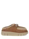 Mou Bounce Sheepskin Clog Cognac Color In Brown