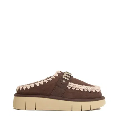 MOU BOUNCE CLOG WITH METAL LOGO AND SHEARLING INSOLE