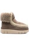 Mou Bounce Round-toe Boots In Brown
