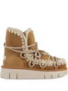Mou Bounce Scoubidou-lace Boots In Brown