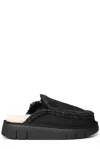 Mou Bounce Clog Mules In Black