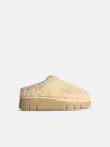 Mou 'bounce' White Leather Slippers In White