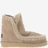 Mou Brown Round Toe Boots In Neutral