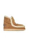 Mou Eskimo 18 Boot In Suede Leather Cognac Color In Brown