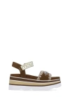 MOU BROWN SUEDE LEATHER SANDALS