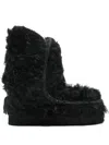 Mou Brushed-effect Ankle Boots In Black
