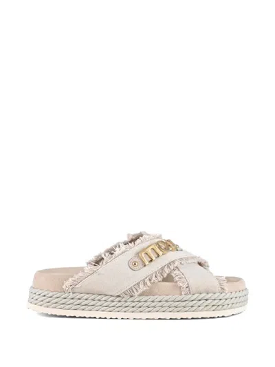 MOU CANVAS SANDALS
