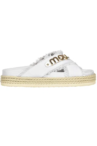 Mou Canvas Slides In Light Grey