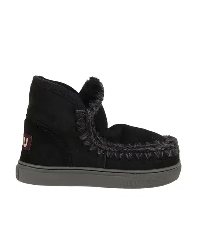 Mou Charm-embellished Slip-on Booties In Black