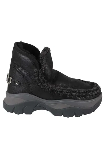 Mou Chunky Eskimo Sneaker Big Logo In Black