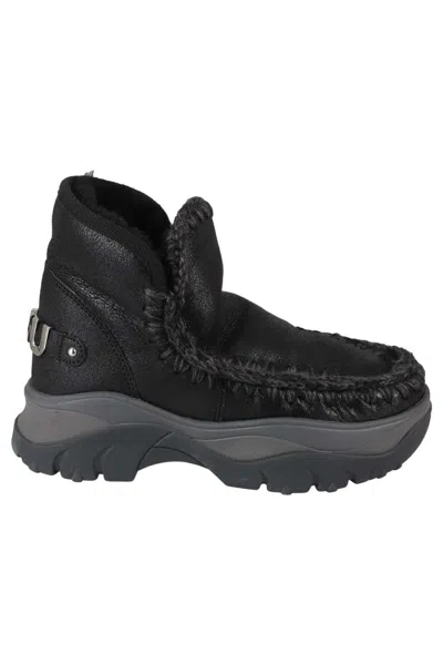 Mou Chunky Eskimo Sneaker Big Logo In Black